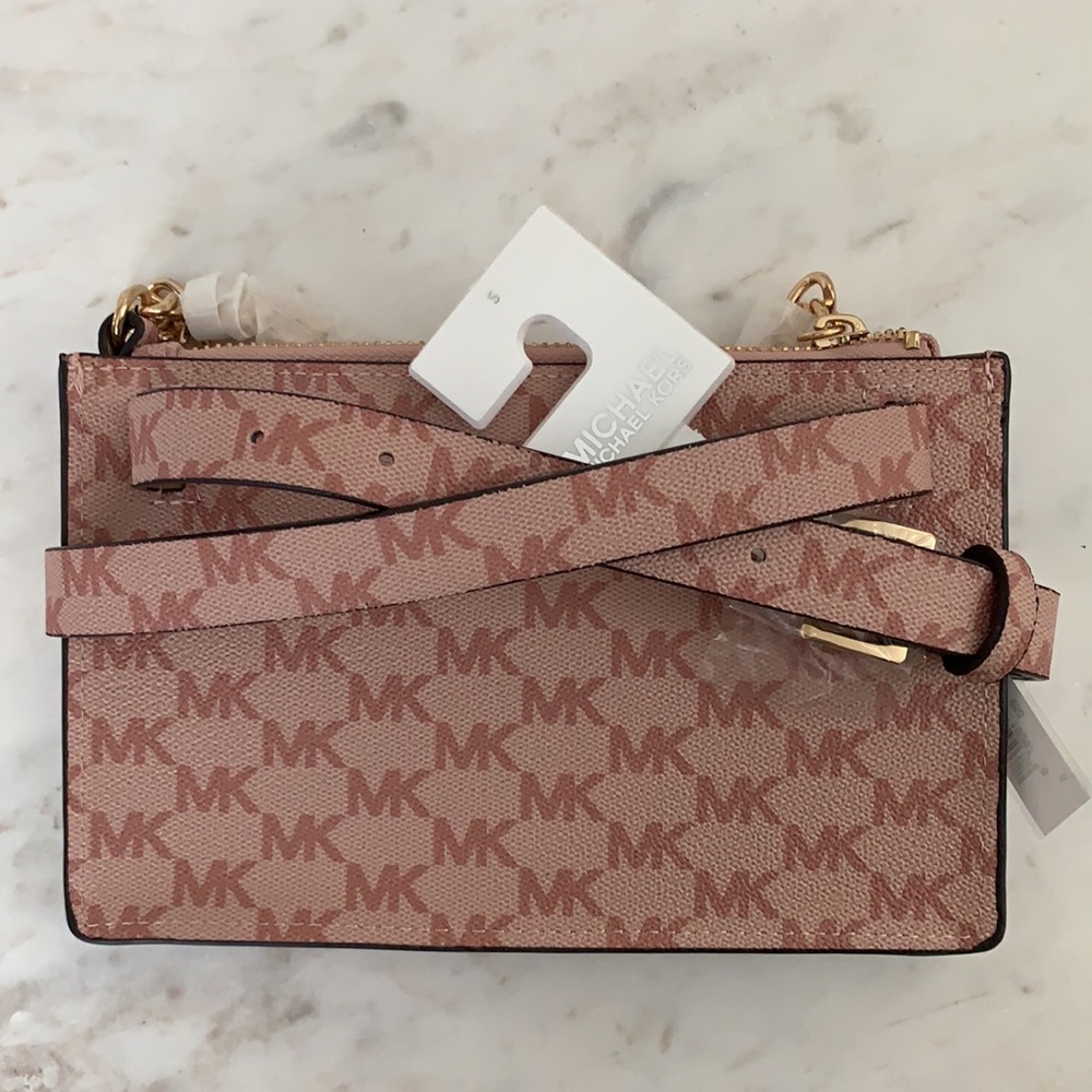 Michael Kors Pink Pull Chain Belt Bag - Picture 10 of 14